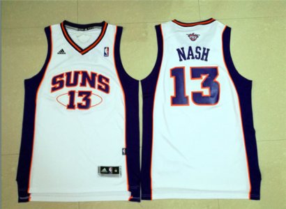 Maillot De Basket Phoenix Suns Steve Nash 13 Blanc